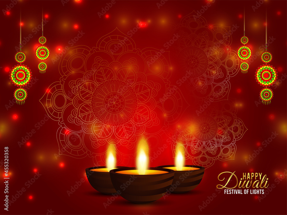 Happy diwali indian festival of light celebration card Happy diwali indian festival of light celebration card
