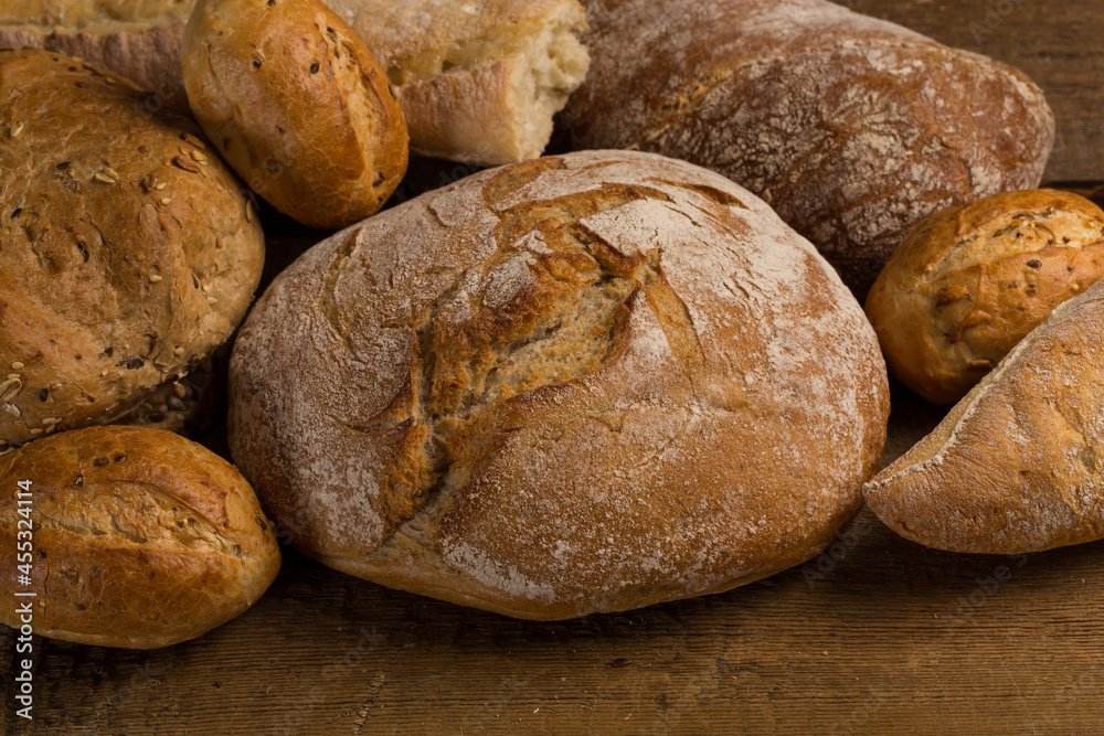 Close-up of traditional bread