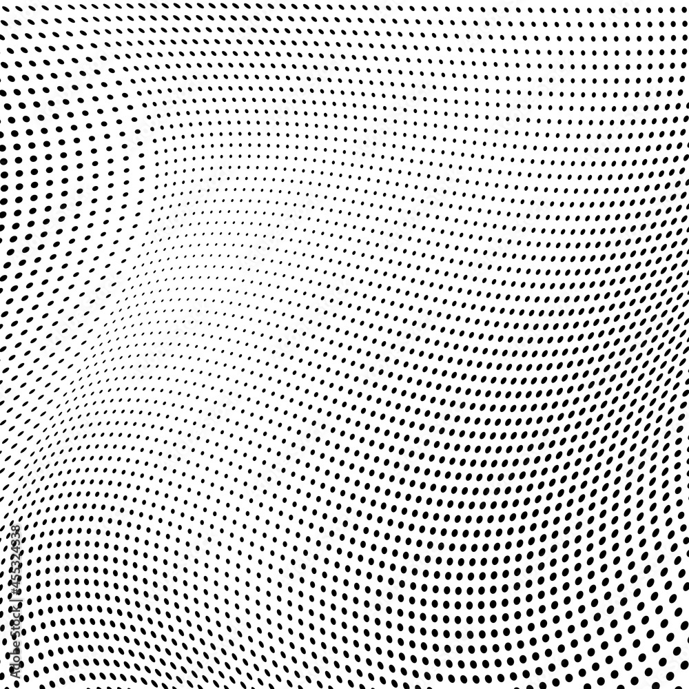 Abstract halftone wave dotted background Abstract halftone wave dotted background