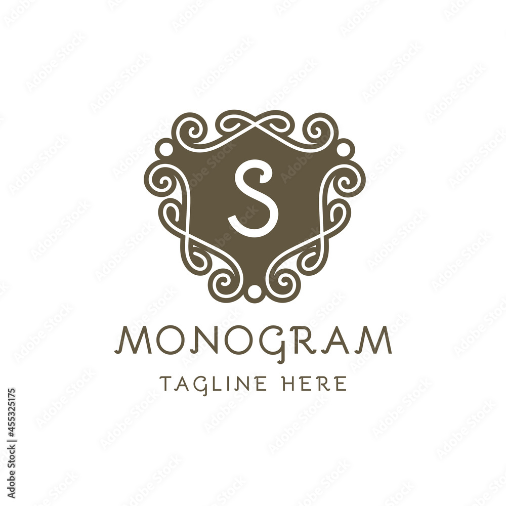 monogram luxury Logo vector template for Restaurant Royalty Boutique Cafe Hotel Jewelry Fashion. monogram luxury Logo vector template for Restaurant Royalty Boutique Cafe Hotel Jewelry Fashion.
