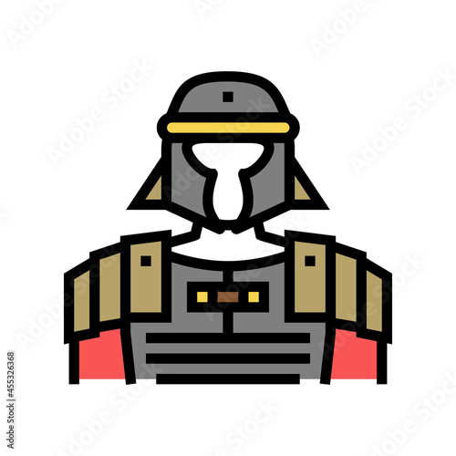 legionary ancient rome warrior color icon vector. legionary ancient rome warrior sign. isolated symbol illustration