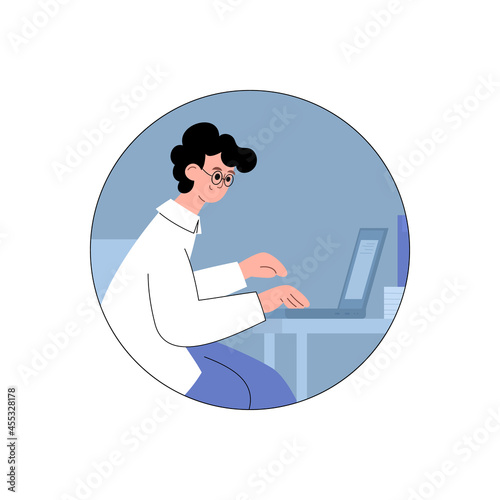 Female scientist creating a vaccine or drug at science pharmaceutical laboratory