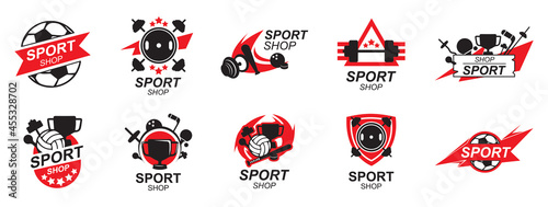 Vector logo of a sports goods store