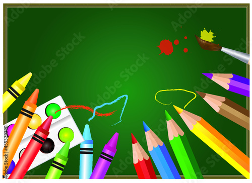 Witaj szkoło, jesień, kredki, tablica, szkoła, edukacja, egzamin, przedszkole, rysować, uczyć się, malować, pióro, pędzel, farby, kolorowe, pisać, rysować 