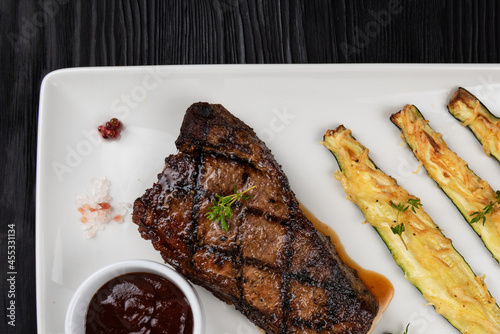 Grilled black angus strip l...