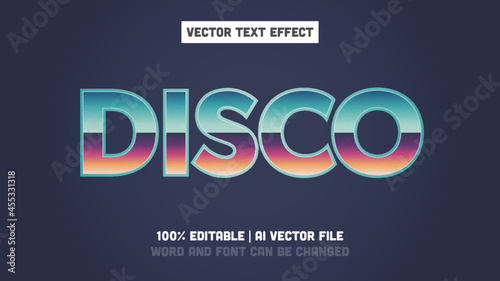 Retro Disco - Editable Text Effect