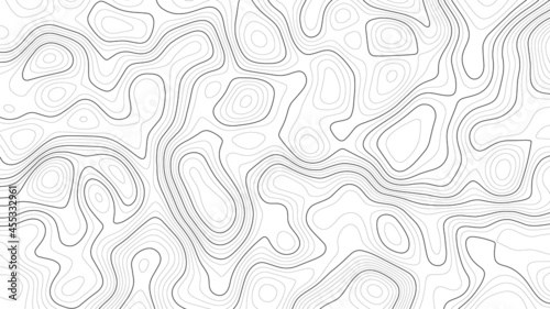 Contour map background. Vector geography scheme and terrain. Topography grid map.