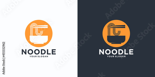 noodle logo reference,with initial style, noodle shop, ramen,udon, food shop and other.