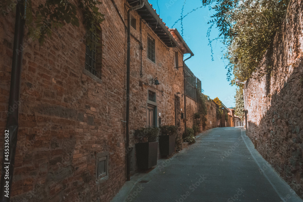 The small medieval village of Vinci in Tuscany