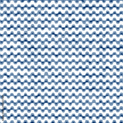 Abstract blue and white background, japanese ink texture. Marine seamless pattern, navy wave, design for backdrops, sea, rivers, water texture. ​Illustration for graphic design, banner, aqua poster.