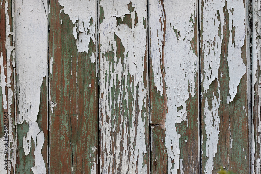 Old white painted wooden background. Old white painted wooden background.