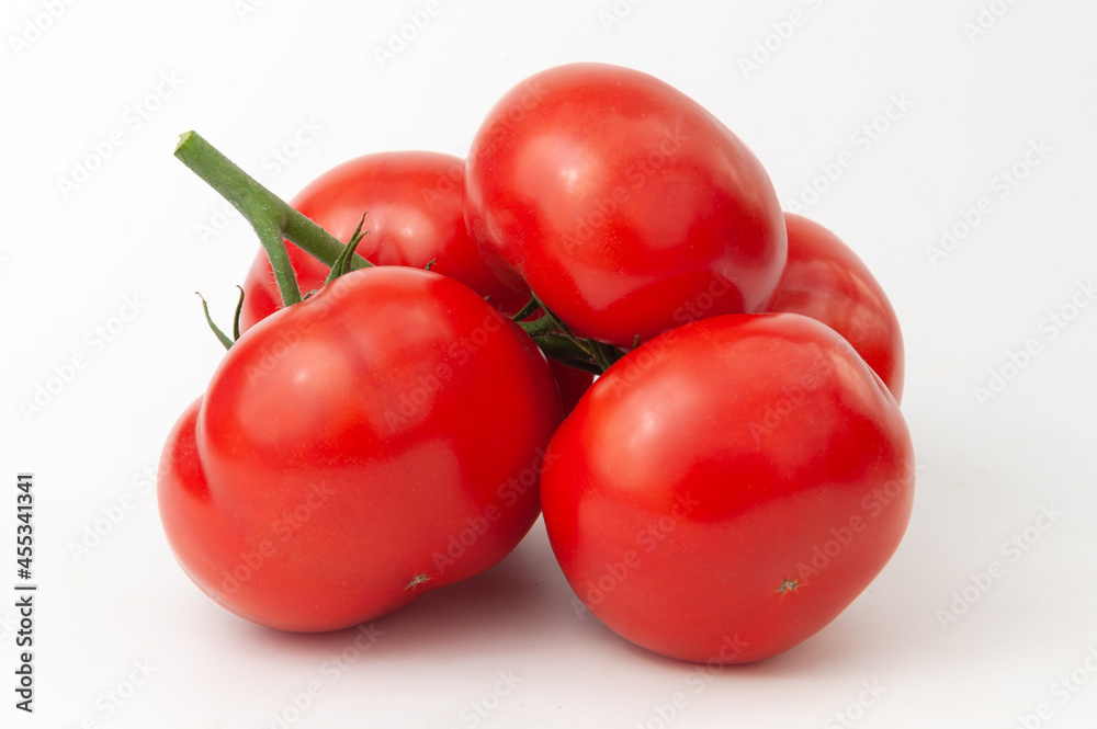 bunches of tomatoes on a white background bunches of tomatoes on a white background