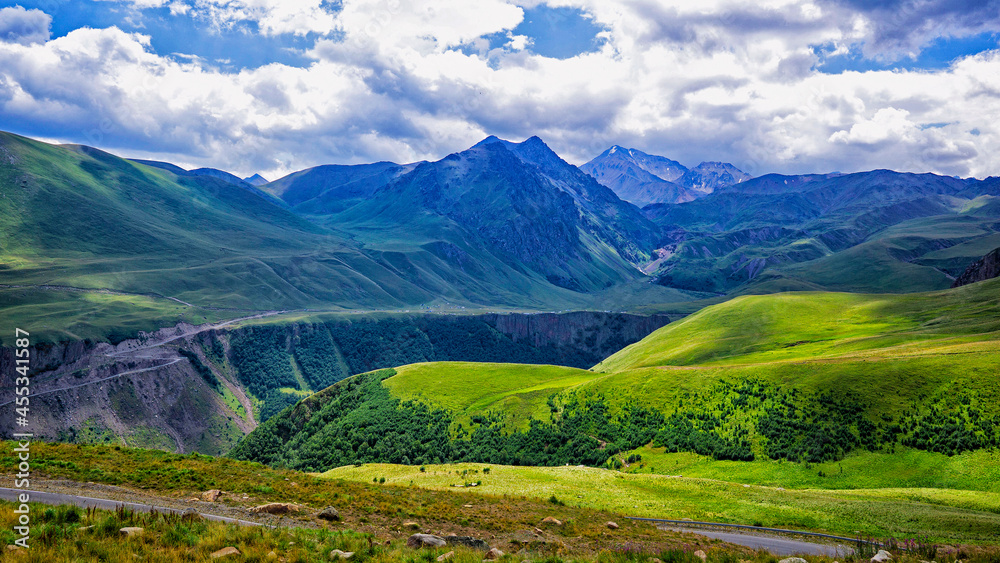 Mountain landscape, summer panorama