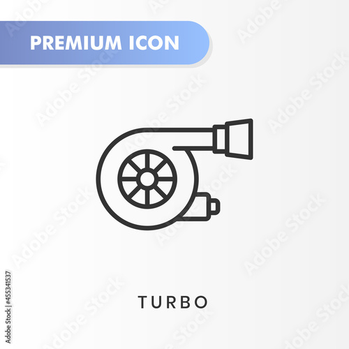 turbo icon for your website design, logo, app, UI. Vector graphics illustration and editable stroke. turbo icon outline design.