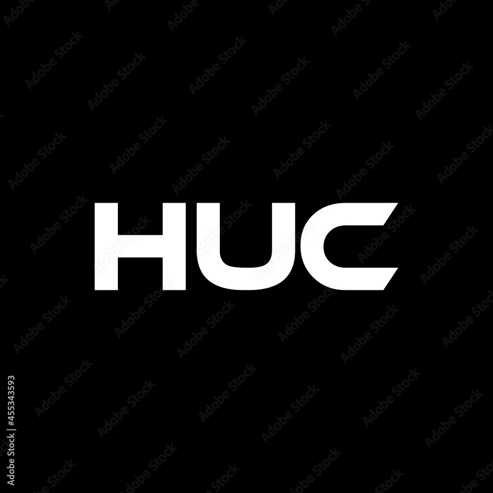 HUC letter logo design with black background in illustrator, vector logo modern alphabet font overlap style. calligraphy designs for logo, Poster, Invitation, etc. HUC letter logo design with black background in illustrator, vector logo modern alphabet font overlap style. calligraphy designs for logo, Poster, Invitation, etc.