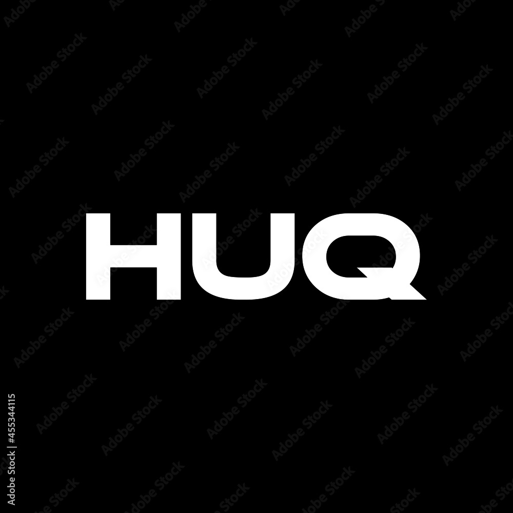 HUQ letter logo design with black background in illustrator, vector logo modern alphabet font overlap style. calligraphy designs for logo, Poster, Invitation, etc. HUQ letter logo design with black background in illustrator, vector logo modern alphabet font overlap style. calligraphy designs for logo, Poster, Invitation, etc.