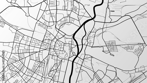 City map, streets, rivers, plan of the city, modern city, development
