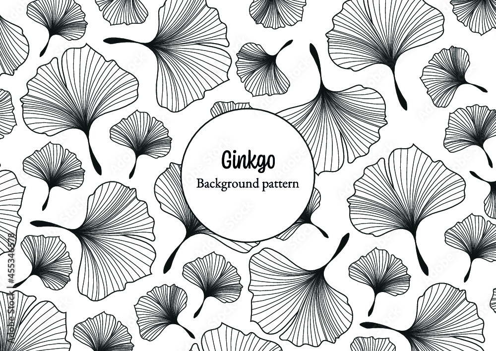 Ginkgo background pattern Ginkgo background pattern