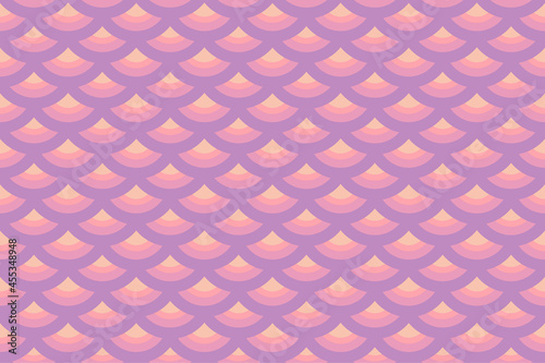 pastel purple pink geometric fish scales seamless pattern. cute mermaid tail. design for background, wallpaper backdrop, clothing, wrapping, batik, fabric. vector.