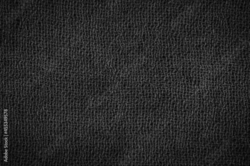 Black fabric fiber detail