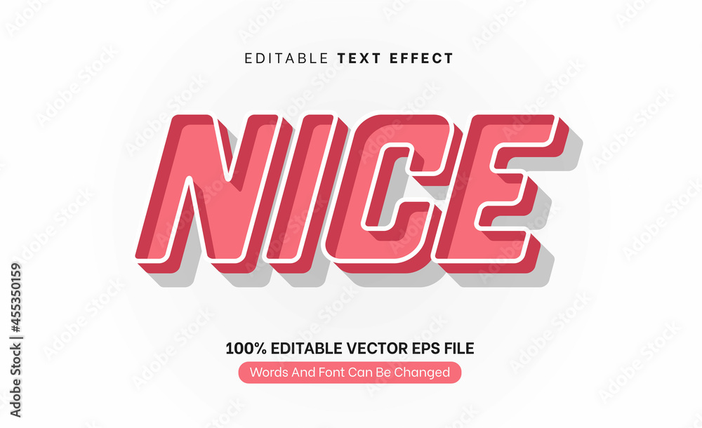 Nice Pink Retro Vintage Classic Editable Text Effect, Editable Font Style Theme