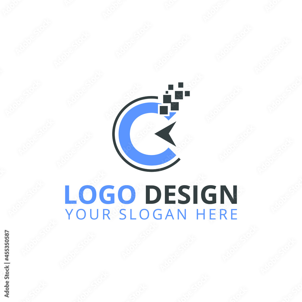 C Logo Design Technology Logo