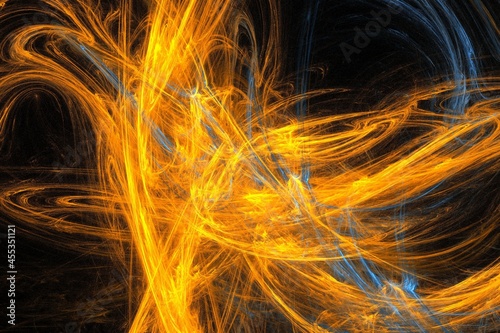 background yellow light fire illustration