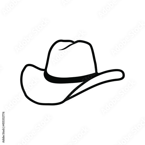 Cowboy icons. Western Style Cowboy Hat Icon Vector Template Flat Design Illustration Design. Cowboy hat icon simple sign.
