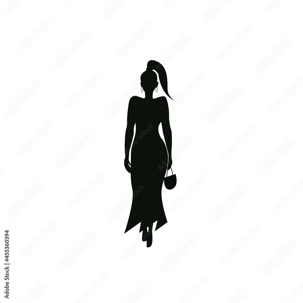 Fototapeta premium fashion model woman silhouette