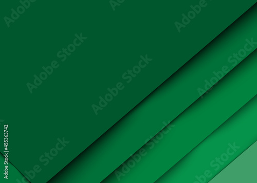 Abstract modern green line paper cut background