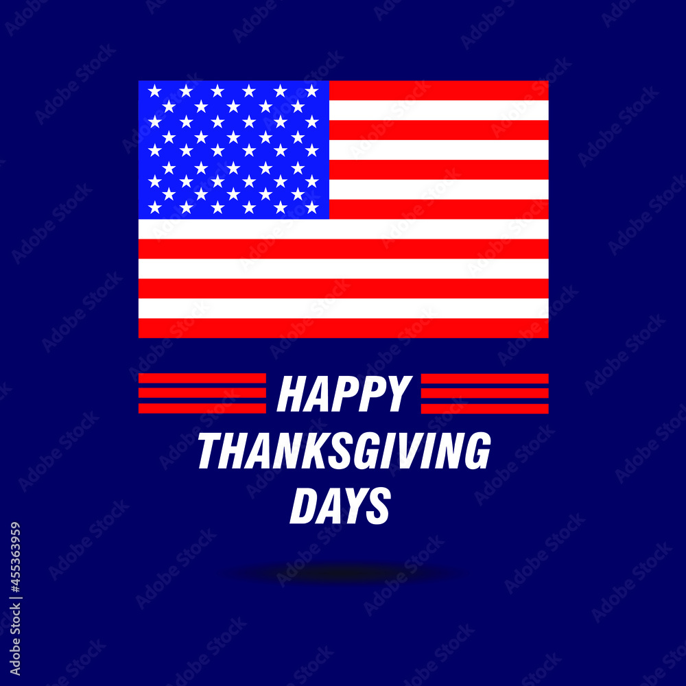Happy Thanksgiving vector design with US flag eps 10 royalty free file Happy Thanksgiving vector design with US flag eps 10 royalty free file