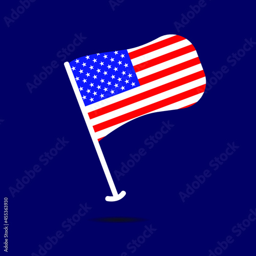 United States flag vector design eps 10 free file