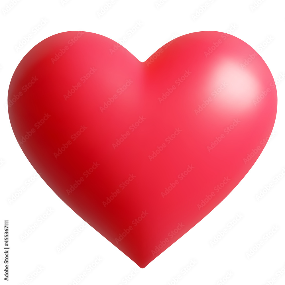 Vector Illustration of Isolated Red Heart #1 Vector Illustration of Isolated Red Heart #1