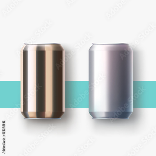 metal cans lying on surface with shadow