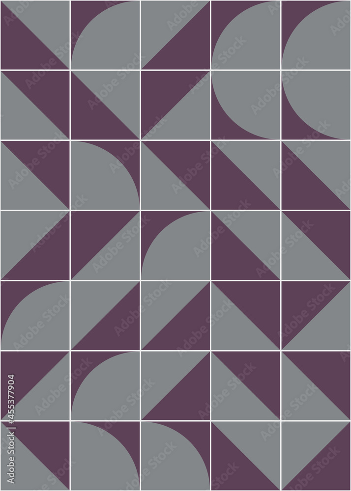 Fototapeta premium Abstract Geometric Pattern generative computational art illustration