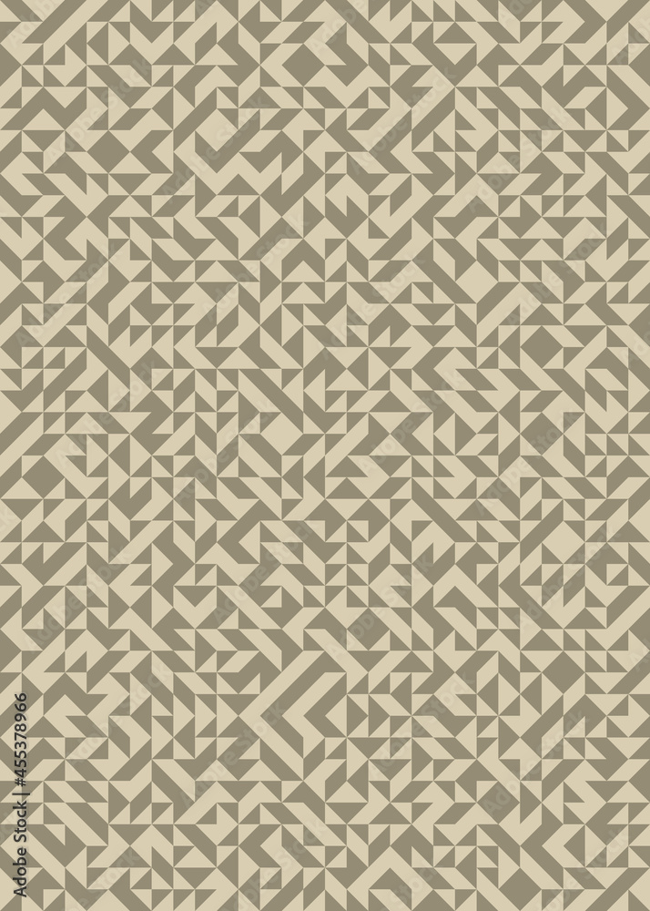 Fototapeta premium Abstract Geometric Pattern generative computational art illustration