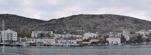 View of the port in Balaklava Pano