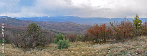 Mountains in the Baydar valley Pano