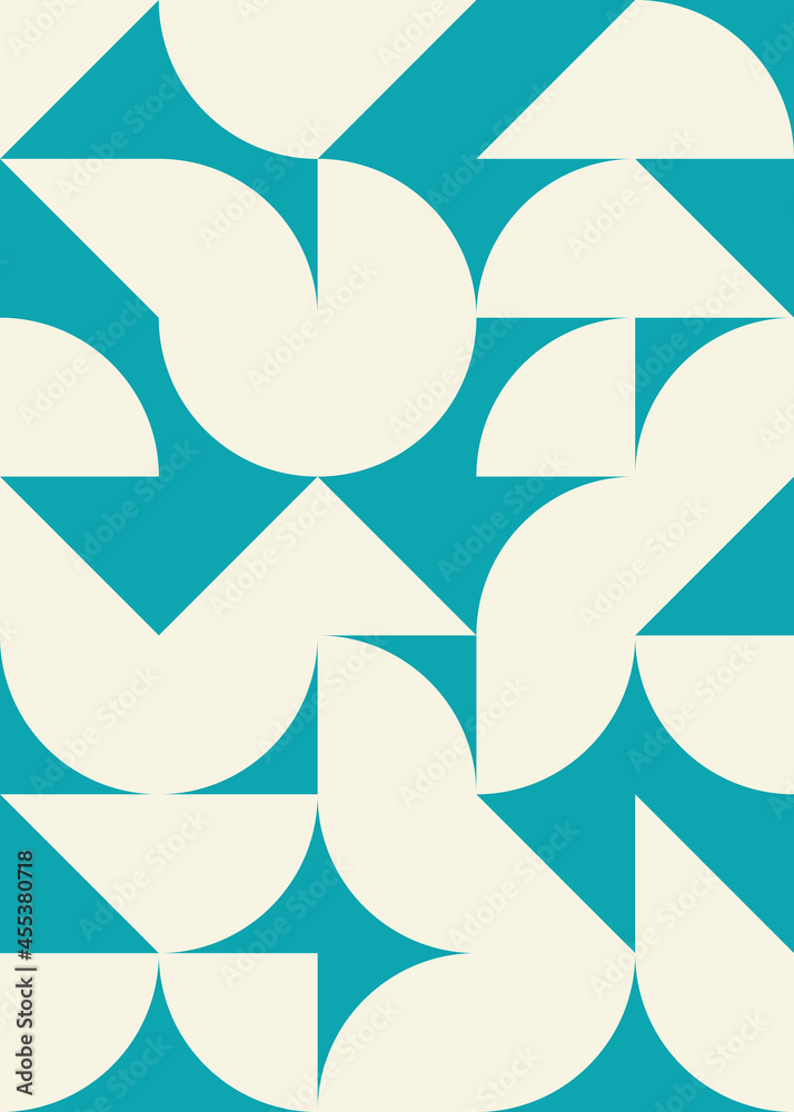 Fototapeta premium Abstract Geometric Pattern generative computational art illustration