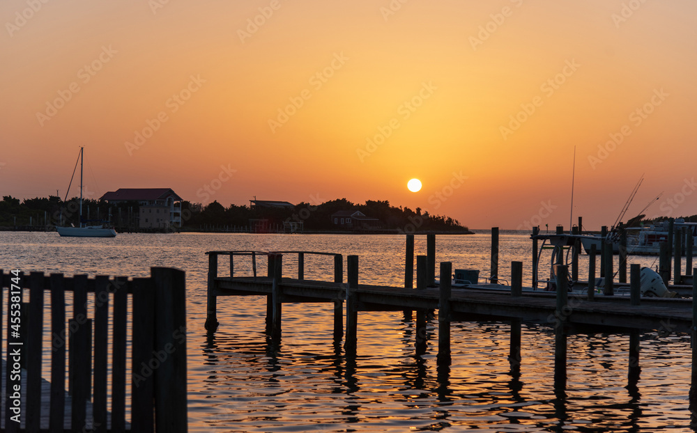 Fototapeta premium Sunset at Ocracoke