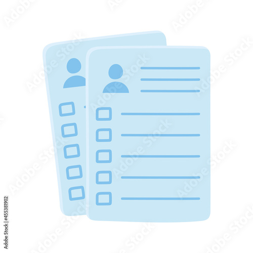 resumes document and photo