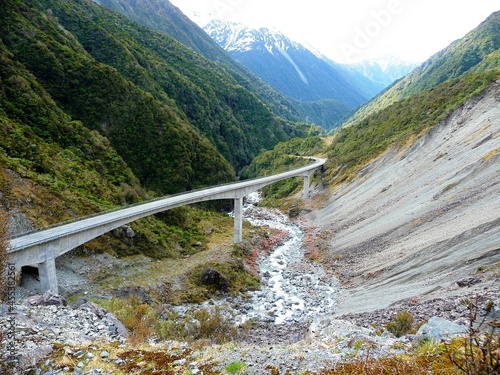 Otira Viaduct, Arthur's Pass, South Island, New Zealand photo