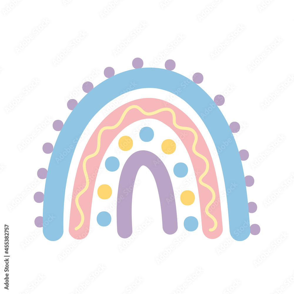 rainbow with dots color