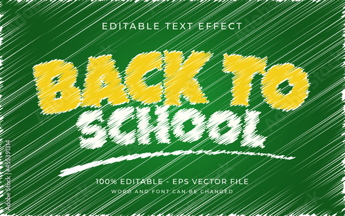 Back To School 3d Cartoon template style premium vector