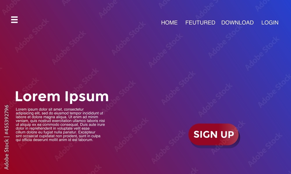 Simple Abstract background with modern gradient red and blue good for web and landing page web Simple Abstract background with modern gradient red and blue good for web and landing page web