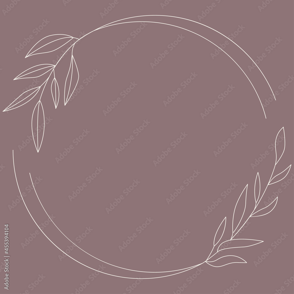 Floral Wreath branch in hand drawn style. Floral circle Brown and pink. frame of twigs, leaves and flowers. Frames for the Valentine's day, wedding decor, logo and identity template. Floral Wreath branch in hand drawn style. Floral circle Brown and pink. frame of twigs, leaves and flowers. Frames for the Valentine's day, wedding decor, logo and identity template.