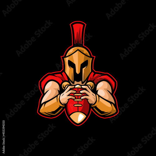 spartan football team mascot trojan greek fighter