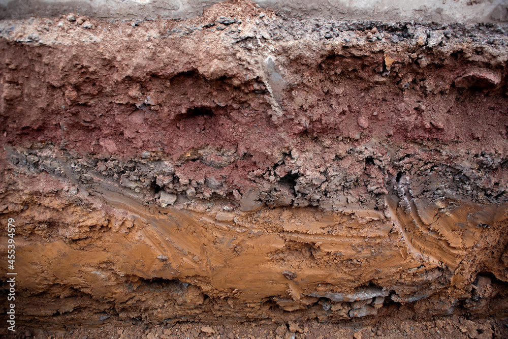 흙, 단층, 화산석, 진흙, 배경, Background
