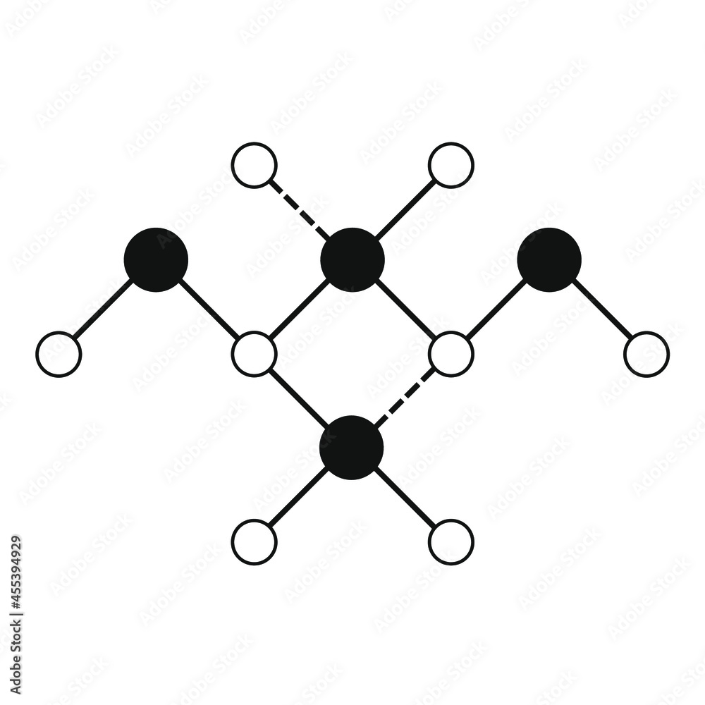 draw several small circles connected by lines draw several small circles connected by lines