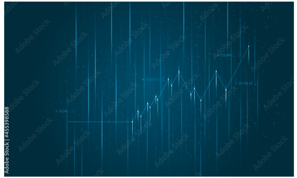 Stock exchange financial marketing currency chart graph line matrix decorate economy business technology science background wallpaper energy power innovation future geometric cyber network online 
